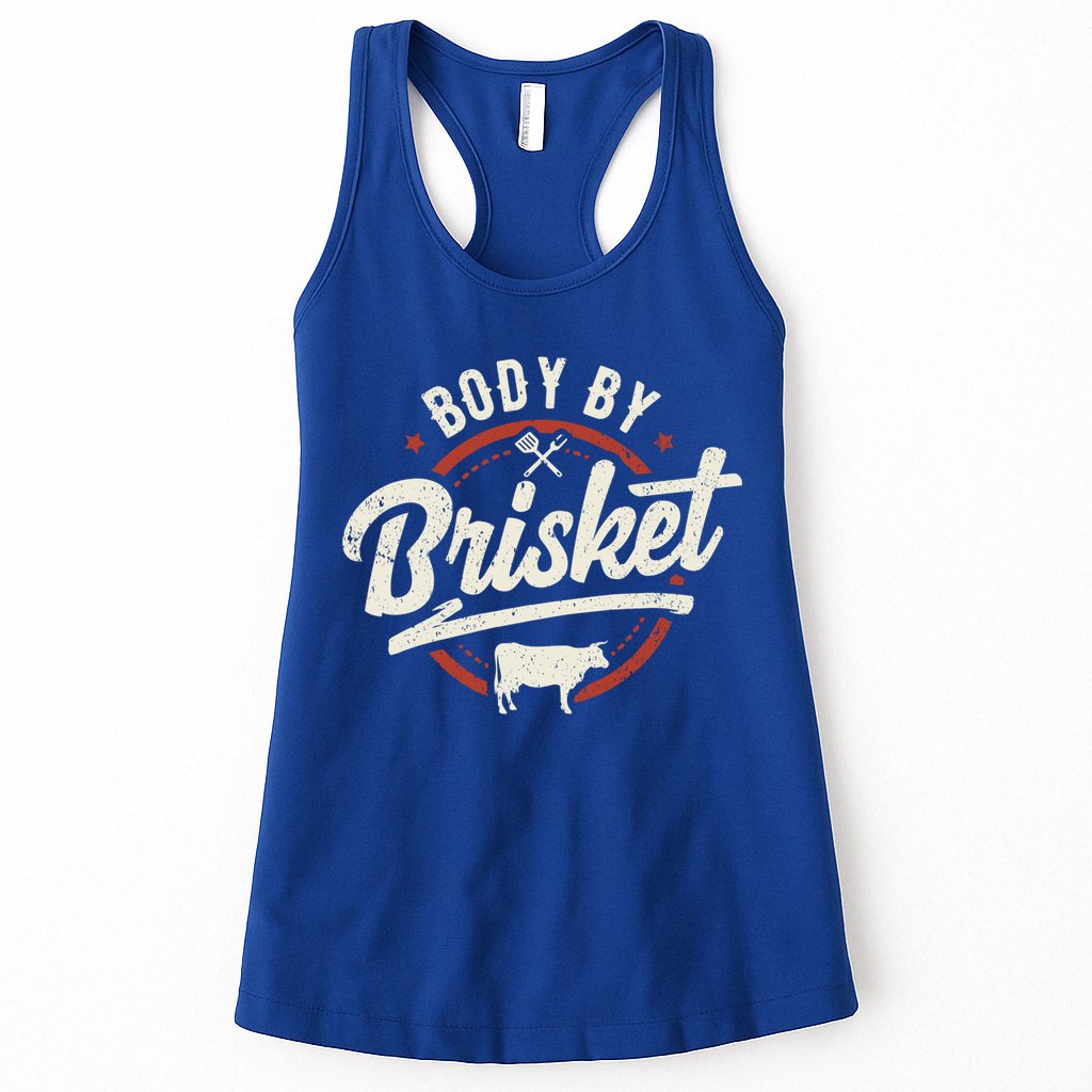 Body By Brisket Backyard Cookout Bbq Grill Gift Womens Tank Top