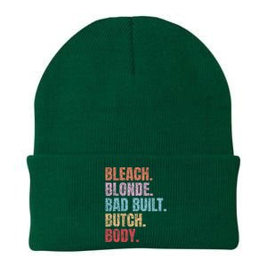 Bleach Blonde Bad Build Butch Body Knit Cap Winter Beanie