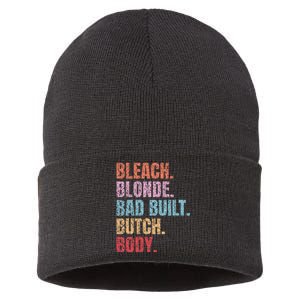 Bleach Blonde Bad Build Butch Body Sustainable Knit Beanie