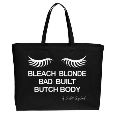 Bleach Blonde Bad Built Butch Body Cotton Canvas Jumbo Tote