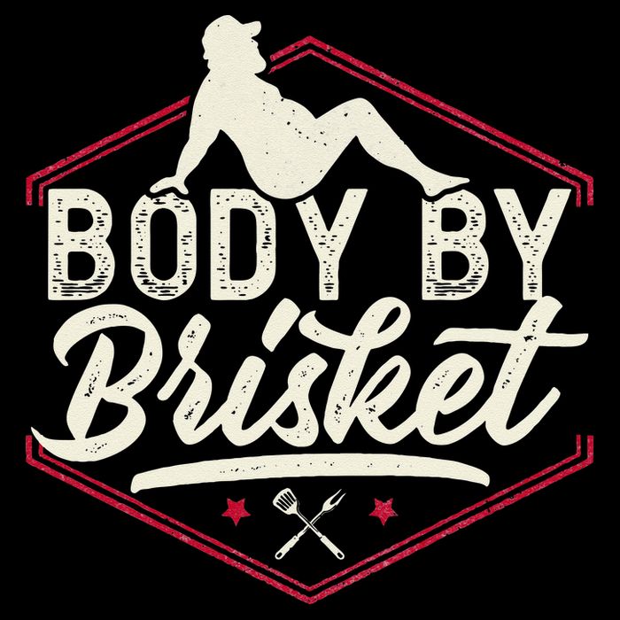 Body By Brisket Funny Steak Lover Grilling BBQ Chef Flat Bill Trucker Hat