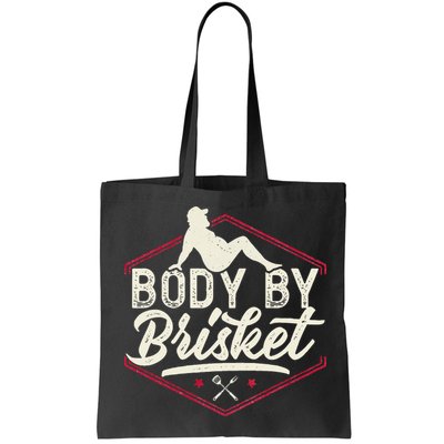 Body By Brisket Funny Steak Lover Grilling BBQ Chef Bag