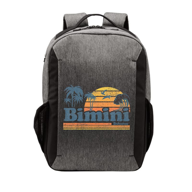 Bimini Bahamas Beach Summer Vacation Sun Vintage 70S Retro Vector Backpack