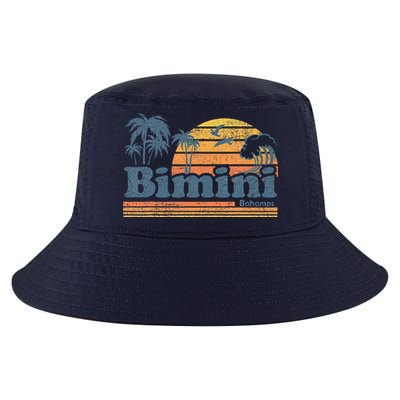 Bimini Bahamas Beach Summer Vacation Sun Vintage 70S Retro Cool Comfort Performance Bucket Hat