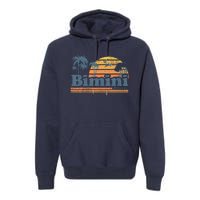 Bimini Bahamas Beach Summer Vacation Sun Vintage 70S Retro Premium Hoodie