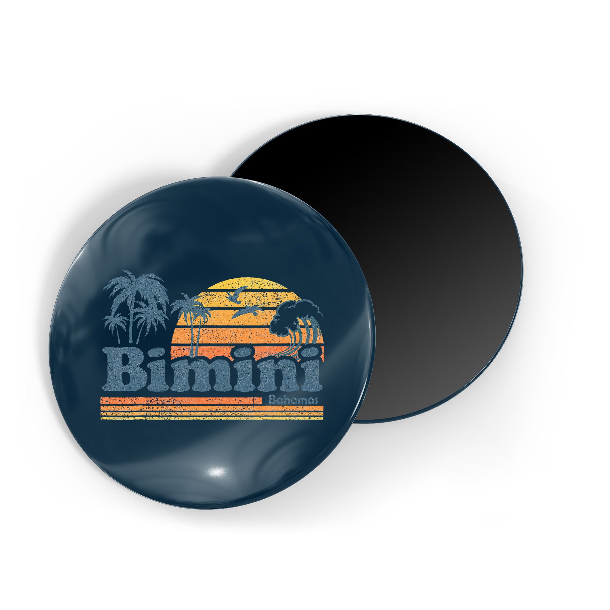 Bimini Bahamas Beach Summer Vacation Sun Vintage 70S Retro Magnet