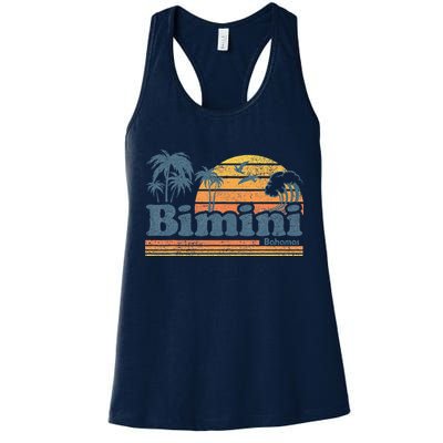 Bimini Bahamas Beach Summer Vacation Sun Vintage 70S Retro Womens Tank Top