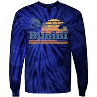 Bimini Bahamas Beach Summer Vacation Sun Vintage 70S Retro Tie-Dye Long Sleeve Shirt