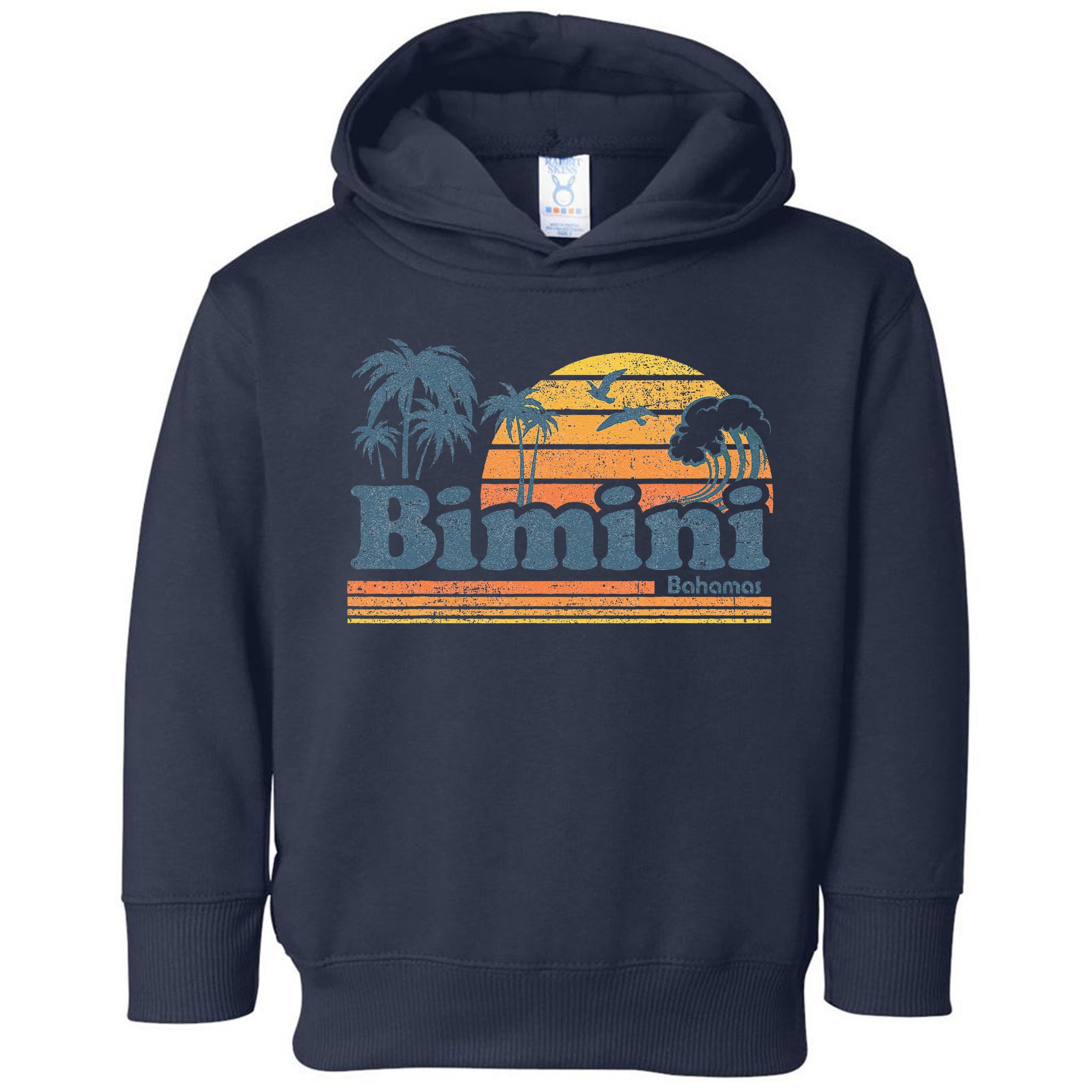 Bimini Bahamas Beach Summer Vacation Sun Vintage 70S Retro Toddler Hoodie