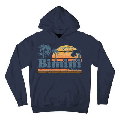 Bimini Bahamas Beach Summer Vacation Sun Vintage 70S Retro Tall Hoodie