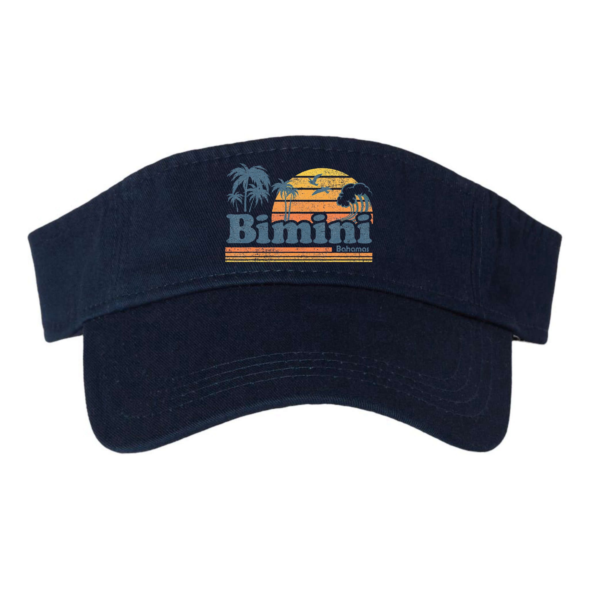 Bimini Bahamas Beach Summer Vacation Sun Vintage 70S Retro Visor