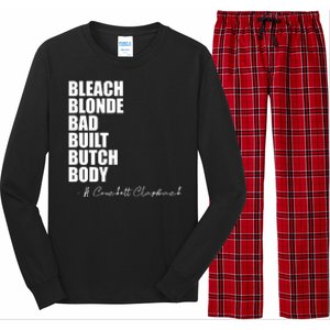 Bleach Blonde Bad Built Butch Body Long Sleeve Pajama Set