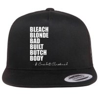 Bleach Blonde Bad Built Butch Body Flat Bill Trucker Hat