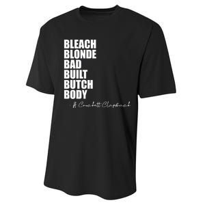 Bleach Blonde Bad Built Butch Body Performance Sprint T-Shirt