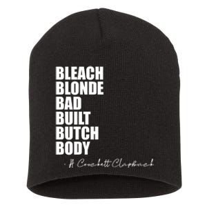 Bleach Blonde Bad Built Butch Body Short Acrylic Beanie