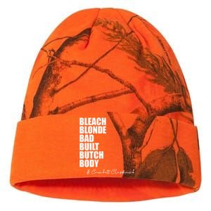 Bleach Blonde Bad Built Butch Body Kati Licensed 12" Camo Beanie