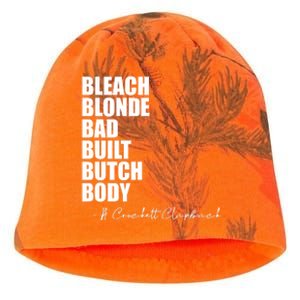 Bleach Blonde Bad Built Butch Body Kati - Camo Knit Beanie