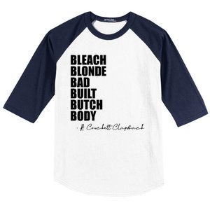 Bleach Blonde Bad Built Butch Body Baseball Sleeve Shirt