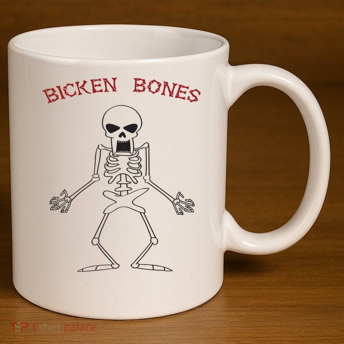 Bicken Bones 11oz C Handle Ceramic Mug