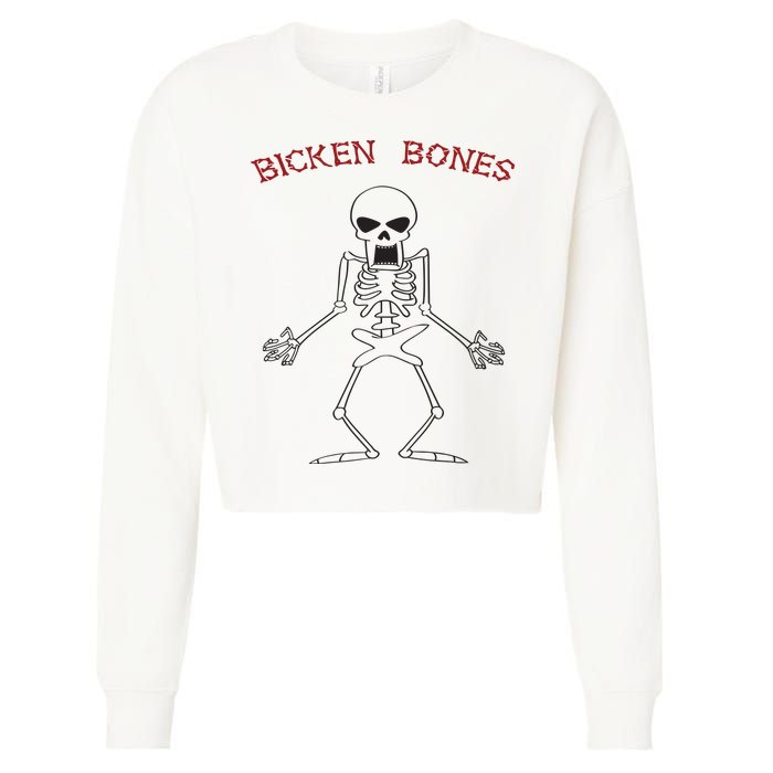 Bicken Bones Cropped Pullover Crew