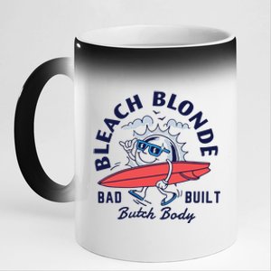 Bleach Blonde Bad Built Butch Body 11oz Black Color Changing Mug