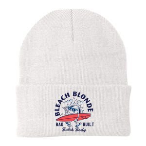 Bleach Blonde Bad Built Butch Body Knit Cap Winter Beanie