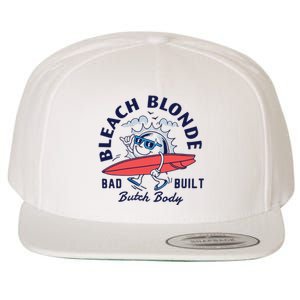 Bleach Blonde Bad Built Butch Body Wool Snapback Cap