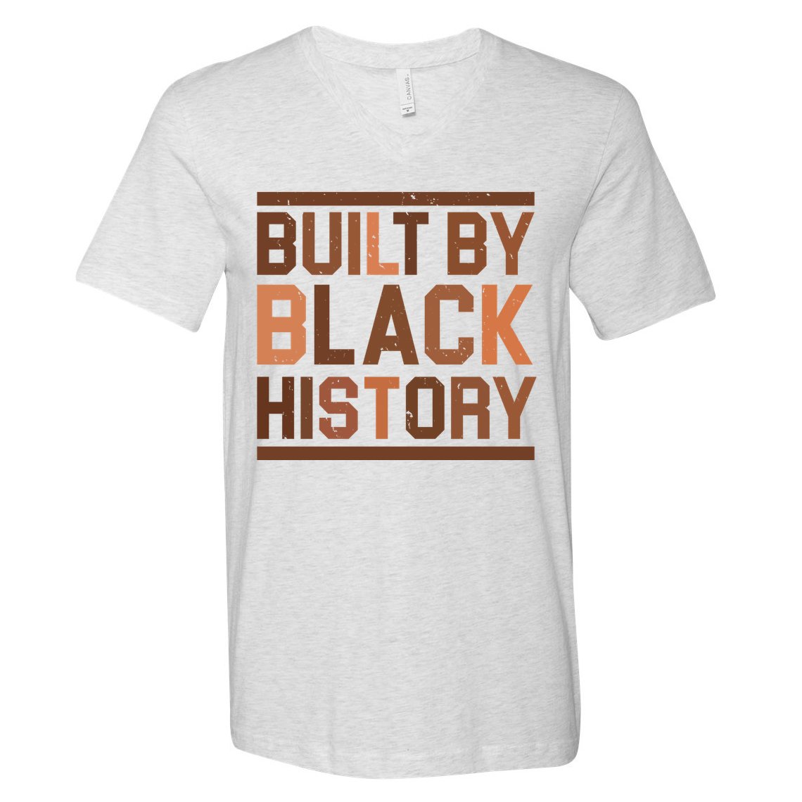 Built By Black History V-Neck T-Shirt