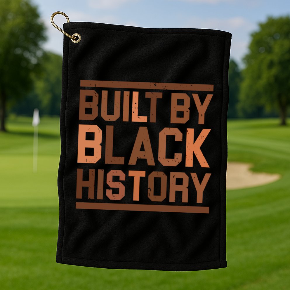 Built By Black History Golf Towel