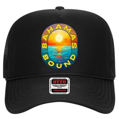 Bahamas Bound High Crown Mesh Back Trucker Hat