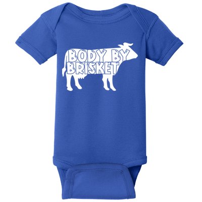 Body By Brisket Meat Bbq Grill Funny Backyard Grilling Gift Baby Bodysuit