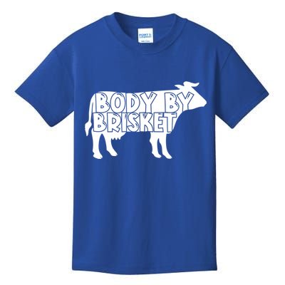 Body By Brisket Meat Bbq Grill Funny Backyard Grilling Gift Kids T-Shirt
