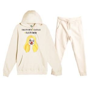 Bleach Blonde Bad Built Butch Body Premium Hooded Sweatsuit Set