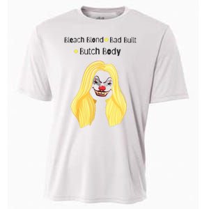 Bleach Blonde Bad Built Butch Body Cooling Performance Crew T-Shirt