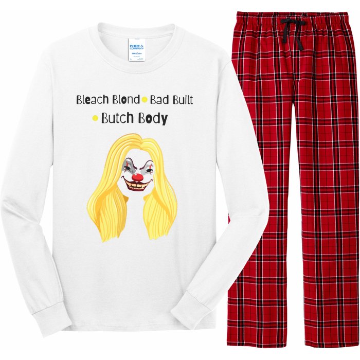 Bleach Blonde Bad Built Butch Body Long Sleeve Pajama Set