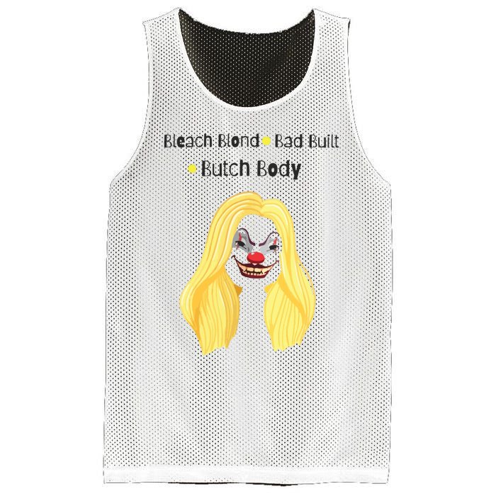 Bleach Blonde Bad Built Butch Body Mesh Reversible Basketball Jersey Tank