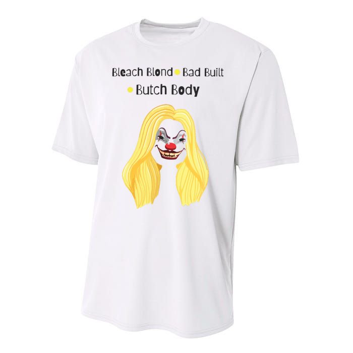 Bleach Blonde Bad Built Butch Body Performance Sprint T-Shirt