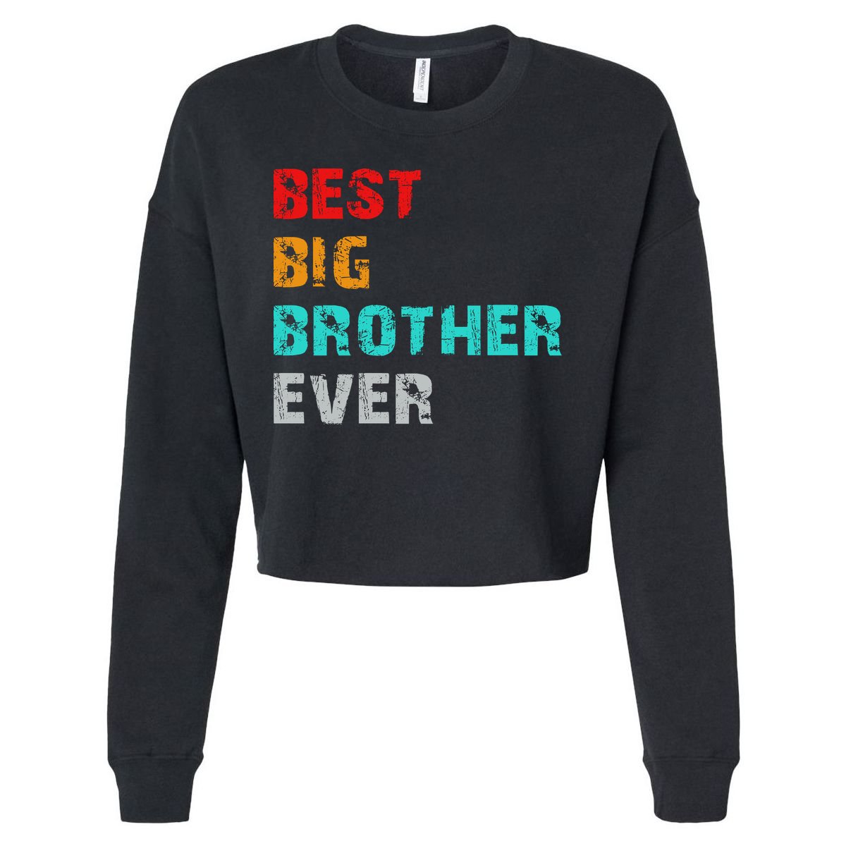 Best Big Brother Ever Cropped Pullover Crew