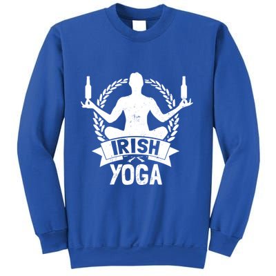 Balance Beer Bottles Design Irish Yoga Cool Gift Sweatshirt