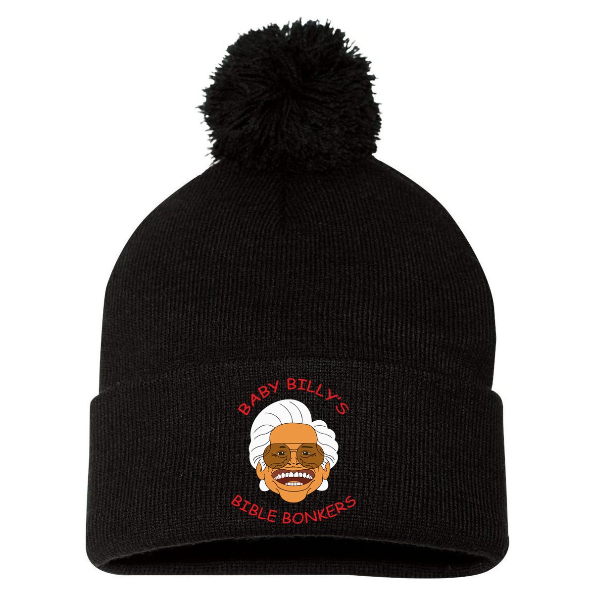 Baby Billys Bible Bonker Pom Pom 12in Knit Beanie