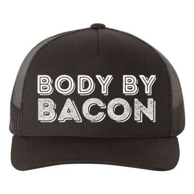 Body By Bacon Funny Bacon Lover & Foodie Yupoong Adult 5-Panel Trucker Hat