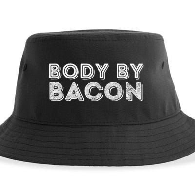 Body By Bacon Funny Bacon Lover & Foodie Sustainable Bucket Hat