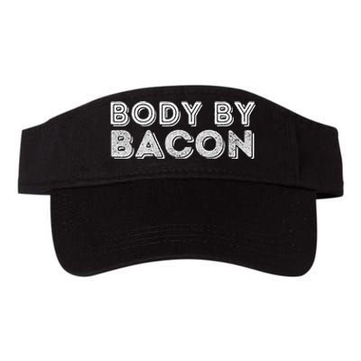 Body By Bacon Funny Bacon Lover & Foodie Valucap Bio-Washed Visor