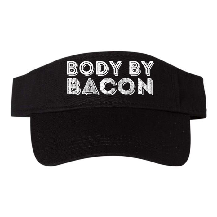 Body By Bacon Funny Bacon Lover & Foodie Valucap Bio-Washed Visor