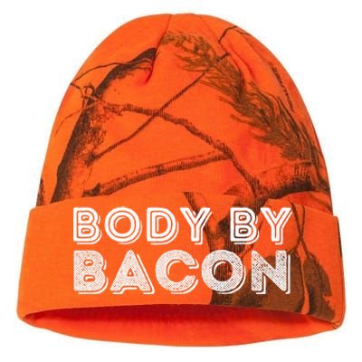 Body By Bacon Funny Bacon Lover & Foodie Kati Licensed 12" Camo Beanie