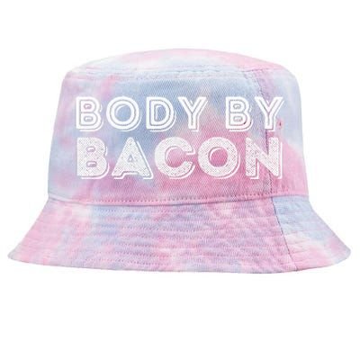 Body By Bacon Funny Bacon Lover & Foodie Tie-Dyed Bucket Hat