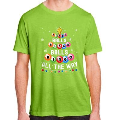 Bingo Balls Bingo All The Way Christmas Tree Funny Xmas Classic Adult ChromaSoft Performance T-Shirt