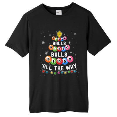 Bingo Balls Bingo All The Way Christmas Tree Funny Xmas Classic Tall Fusion ChromaSoft Performance T-Shirt