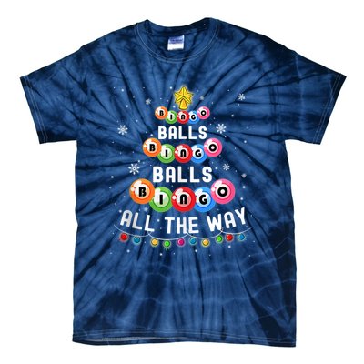 Bingo Balls Bingo All The Way Christmas Tree Funny Xmas Classic Tie-Dye T-Shirt