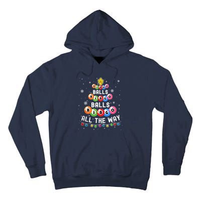 Bingo Balls Bingo All The Way Christmas Tree Funny Xmas Classic Tall Hoodie